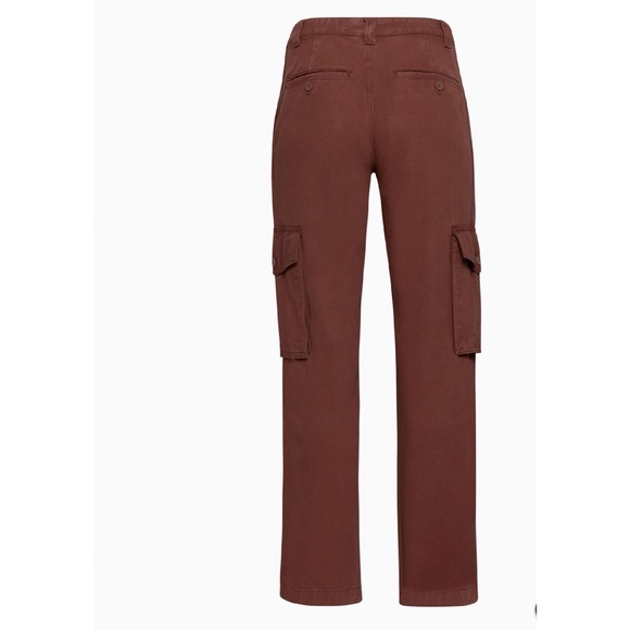 Aritzia TNA Women’s Troop Cargo Pants Burgundy, size 4 - Picture 2 of 15